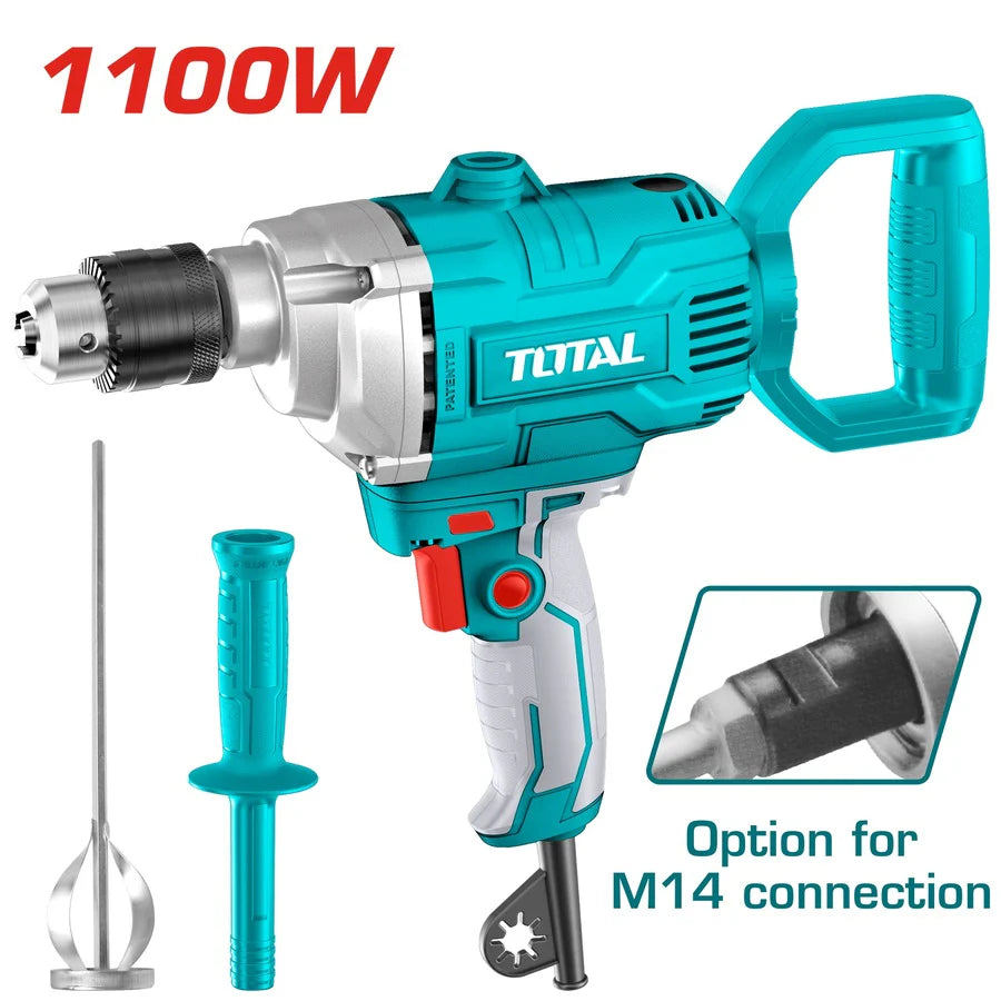 Total 1100W Heavy Duty Mixer Drill | TD61106 Total